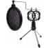 TTSTAR  Desktop Tripod Microphone Stand with Pop Filter + Shock Mount 