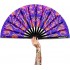 FORSUN 2 Pieces Handheld Fans, Silk Folding Fans with Bamboo Frames for Dancing Cosplay Wedding Party Props Decoration