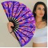 FORSUN 2 Pieces Handheld Fans, Silk Folding Fans with Bamboo Frames for Dancing Cosplay Wedding Party Props Decoration