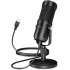 TTSTAR USB Microphone, Condenser Podcast Microphone for Computer. Suitable for Recording, Gaming, Desktop, Windows, Mac, YouTube, Streaming,