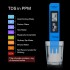 TTSTAR TDS Tester 3-in-1 TDS EC & Temperature Meter Ultrahigh Accuracy Digital Water Quality TDS Tester (Blue)