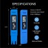 TTSTAR TDS Tester 3-in-1 TDS EC & Temperature Meter Ultrahigh Accuracy Digital Water Quality TDS Tester (Blue)