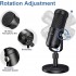 TTSTAR USB Microphone, Condenser Podcast Microphone for Computer. Suitable for Recording, Gaming, Desktop, Windows, Mac, YouTube, Streaming,