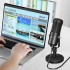 TTSTAR USB Microphone, Condenser Podcast Microphone for Computer. Suitable for Recording, Gaming, Desktop, Windows, Mac, YouTube, Streaming,