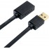 DTECH Gold Plated USB 3.0 Extension Cable 3 Feet Type A Male to Female Port Cord (Black, 1-Meter)