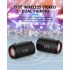 LFS Bluetooth Speakers Portable Mini Wireless Speaker IPX5 Waterproof Outdoor Speakers, TWS Pairing, 8W Stereo Sound, Rich Bass, RGB Lights, 12H Playtime, USB Type-C, Built-in Mic for Outdoor, Home