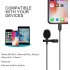 TTSTAR Microphone Professional for iPhone Lavalier Lapel Omnidirectional Condenser Mic Phone Audio Video Recording Easy Clip-on Lavalier Mic for YouTube Interview Tiktok for iPhone/iPad/iPod