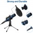 TTSTAR Computer Microphone  USB Condenser PC Mic Bundle 192kHz/24Bit Plug & Play Recording Equipment for YouTube, Voice Over, Skype, Twitch, Sound Cloud, Zoom