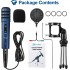 TTSTAR Computer Microphone  USB Condenser PC Mic Bundle 192kHz/24Bit Plug & Play Recording Equipment for YouTube, Voice Over, Skype, Twitch, Sound Cloud, Zoom