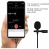 TTSTAR Microphone Professional for iPhone Lavalier Lapel Omnidirectional Condenser Mic Phone Audio Video Recording Easy Clip-on Lavalier Mic for YouTube Interview Tiktok for iPhone/iPad/iPod