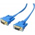 DTECH Flat Thin Extra Long VGA Cable 25 ft Male to Male 15 Pin Connector Computer Monitor Cord 1080p HD High Resolution(8 Meter, Blue)