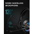 PYLE Gaming Headset with Microphone for Switch PC PS4 PS5 Xbox One Noise Cancelling Gaming Headphones with LED Lights for Kids Adults Black 