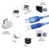 DTECH 6ft Shielded USB Printer Cable 2.0 A Male to B Male Port Data Transfer Square End Wire (6 Feet, Dark Blue)