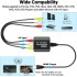 HMKCH RCA to HDMI,AV to HDMI Converter,Composite to HDMI Converter Compatible with WII,PS One,PS2,PS3,STB,Xbox,VHS,VCR,Blue-Ray DVD,with 3.3ft HDMI Cable