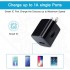 IFEART Wall Charger Cube,1A/5V Single Port USB Wall Plug 3 Pack Travel Black Charging Block Box Adapter Compatible iPhone,Samsung Galaxy A21 A51 A71 S20 S10 S9 S8,A10e,A90,Note20/10,Moto G7 G6,LG Stylo 6/5/4 